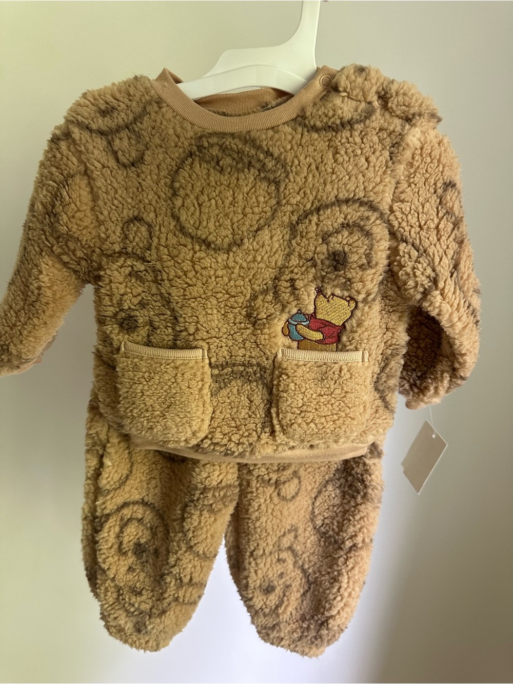 Disney Winnie the Pooh Cozy Sherpa Baby Set 3/6 Months